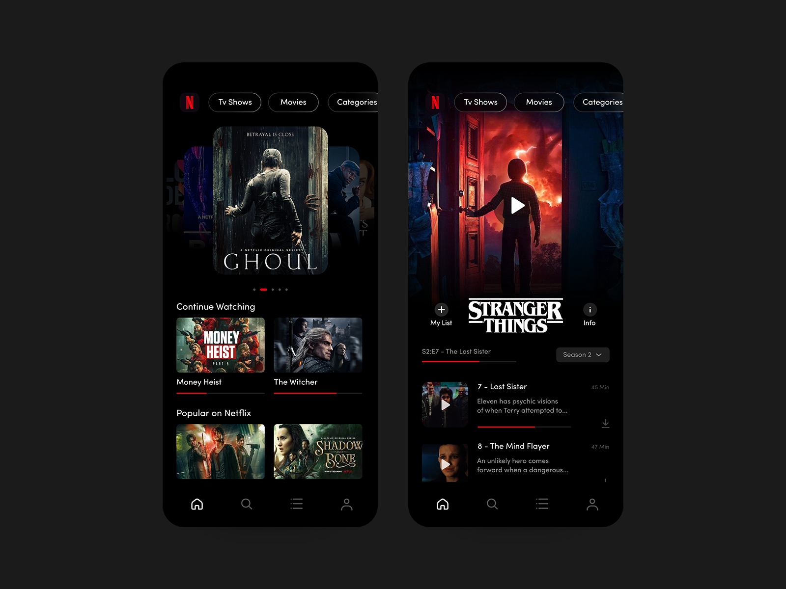 Netflix Player Concept by ABL on Dribbble