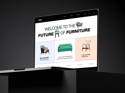 Furniture Website ai app design chair creative furniture website mobile modern product design product designer sofa stylish ui ui design ux ux design web app web design website wood