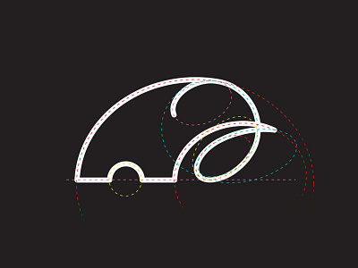 Elephant Grid animal design elephant grid icon illustration line logo mark minimal