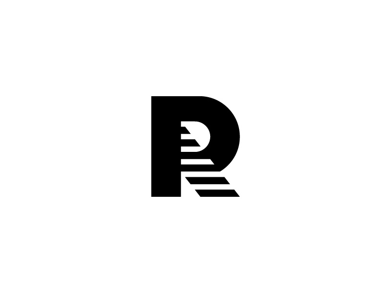 R Mark brand identity illustration letter logo staircase steps logo letter mark letter form r logo r mark