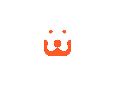 Dog + Crown animal mark animal shop crown logo crown mark dog logo dog mark king mark kingdom mixed mark pet logo