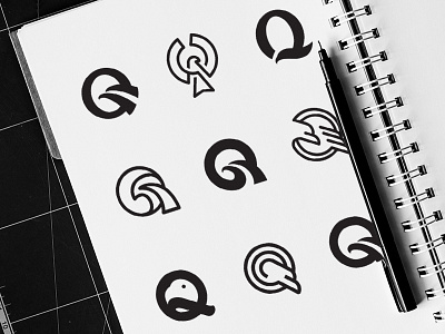 Letter Q + Eagle Exploration branding concept eagle logo eagle mark identity letter mark logo q exploration q logo q mark sketch