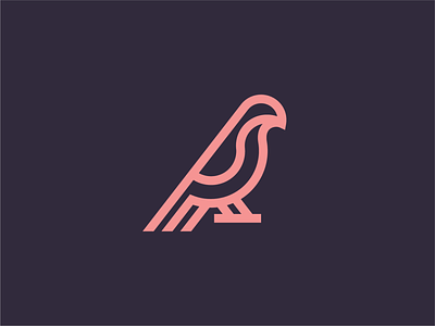 A Bird animal bird bird icon bird logo bird mark branding grid identity illustration line line art symbol