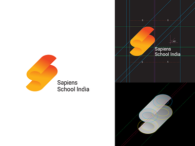 Sapiens School India dream education logo icon illustration india perspective s logo s mark sapiens school branding school logo school mark symbol