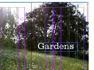 Gardens gardens grid layout photo print