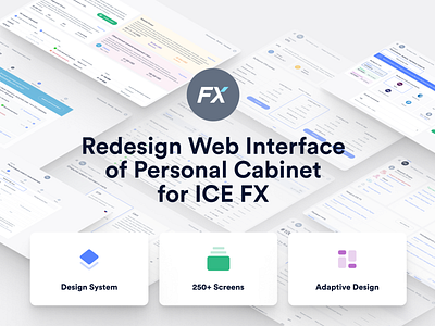 Redesign Web Interface of Personal Cabinet adaptive designsystem finance forex forex trading investment webdesign