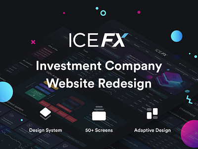 ICE FX Website Redesign blue broker dark designsystem finance forex forex trading investment purple trader website website design