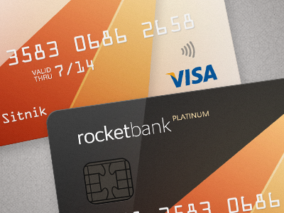 RocketBank Plastic Card Design bank card plastic rocket rocket bank