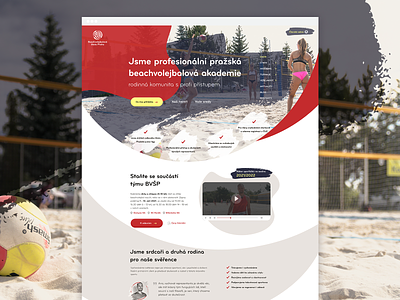 BVŠP Praha beachgirl graphic design sport ui web webdesign