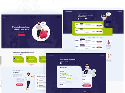 Portál porovnání.cz grafika graphic design illustration srovnávač ui uiux visualdesign webdesign