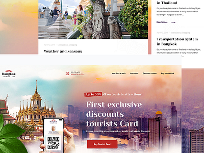 Bangkok application bangkok design tourist webdesign