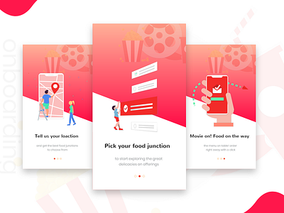 Onboarding screens - Food delivery app