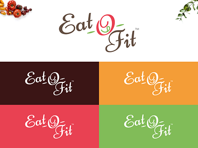 Eat-o-fit — Food and Fitness Logo food food blog food blogger foodie indian culinary indian culture indian food logo