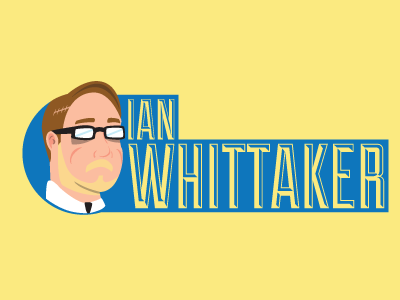 Ian Whittaker Logo blue duke illustration logo promo self yellow