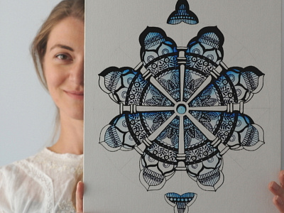 3d art art design design art detailed handdone handdraw handmade ink mandala meditate meditation