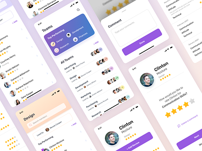 Employee Performance Assessment app appdesign application design application ui designinspiration dribbble employeerating interfacedesign minimal minimalui ratingapp uidesign uidesigner userinterface ux uxdesign