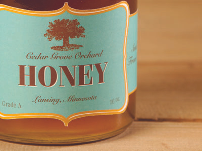 Honey Packaging branding honey logo packaging retro