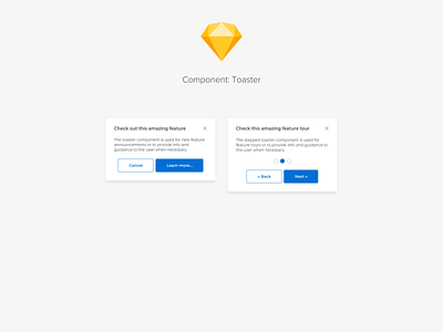 Component: Toaster components design system ui