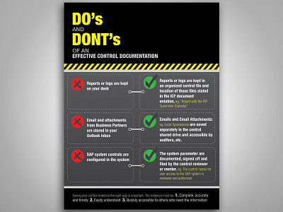 Do's and Dont's Poster adobe creative suite advertising branding flyer graphic design illustrator marketing infographic photoshop poster