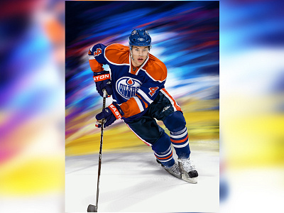 Digital painting of Taylor Hall