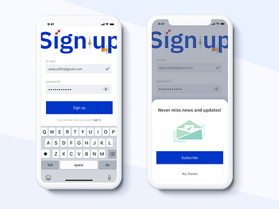 Sign up page #DailyUI #001