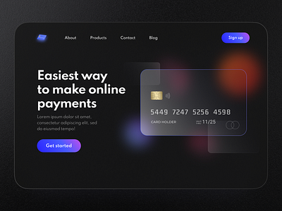 Online Payment app branding design landing page ui user interface ux vi visual design web