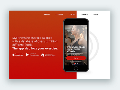 Fitness App Landing Page