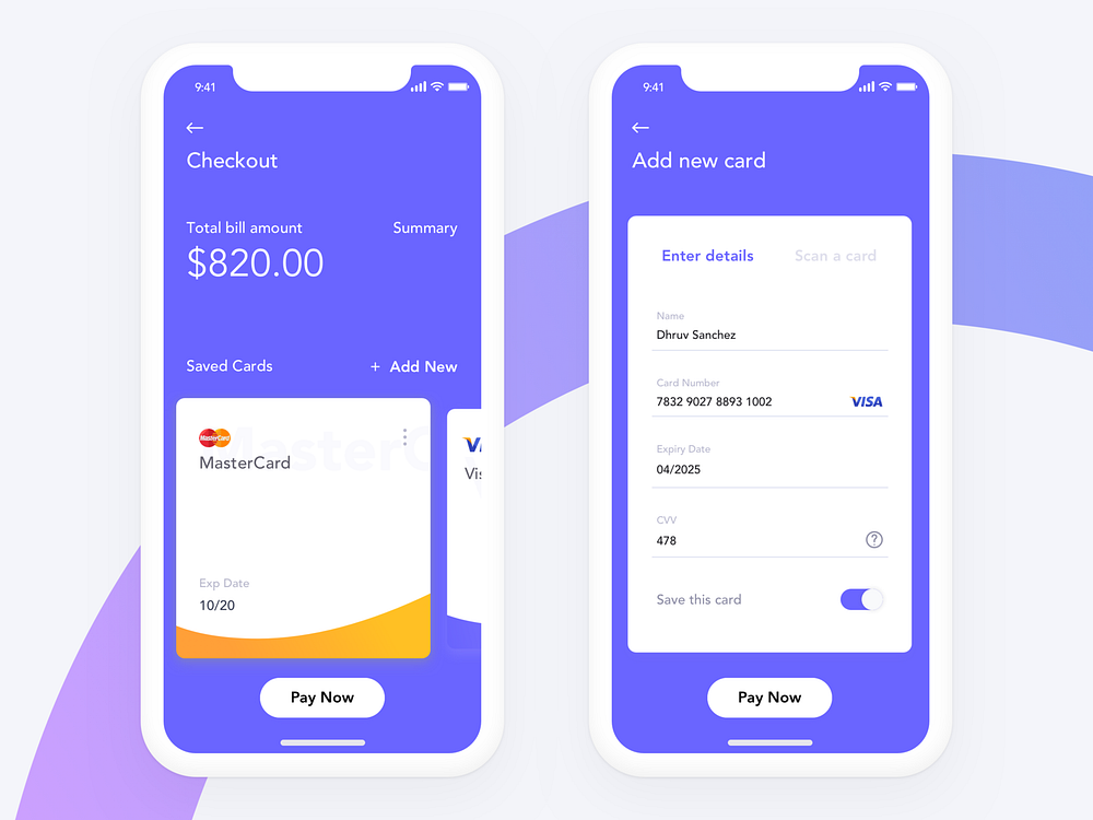 Credit Card Checkout Style by Suchandra Ghosh on Dribbble