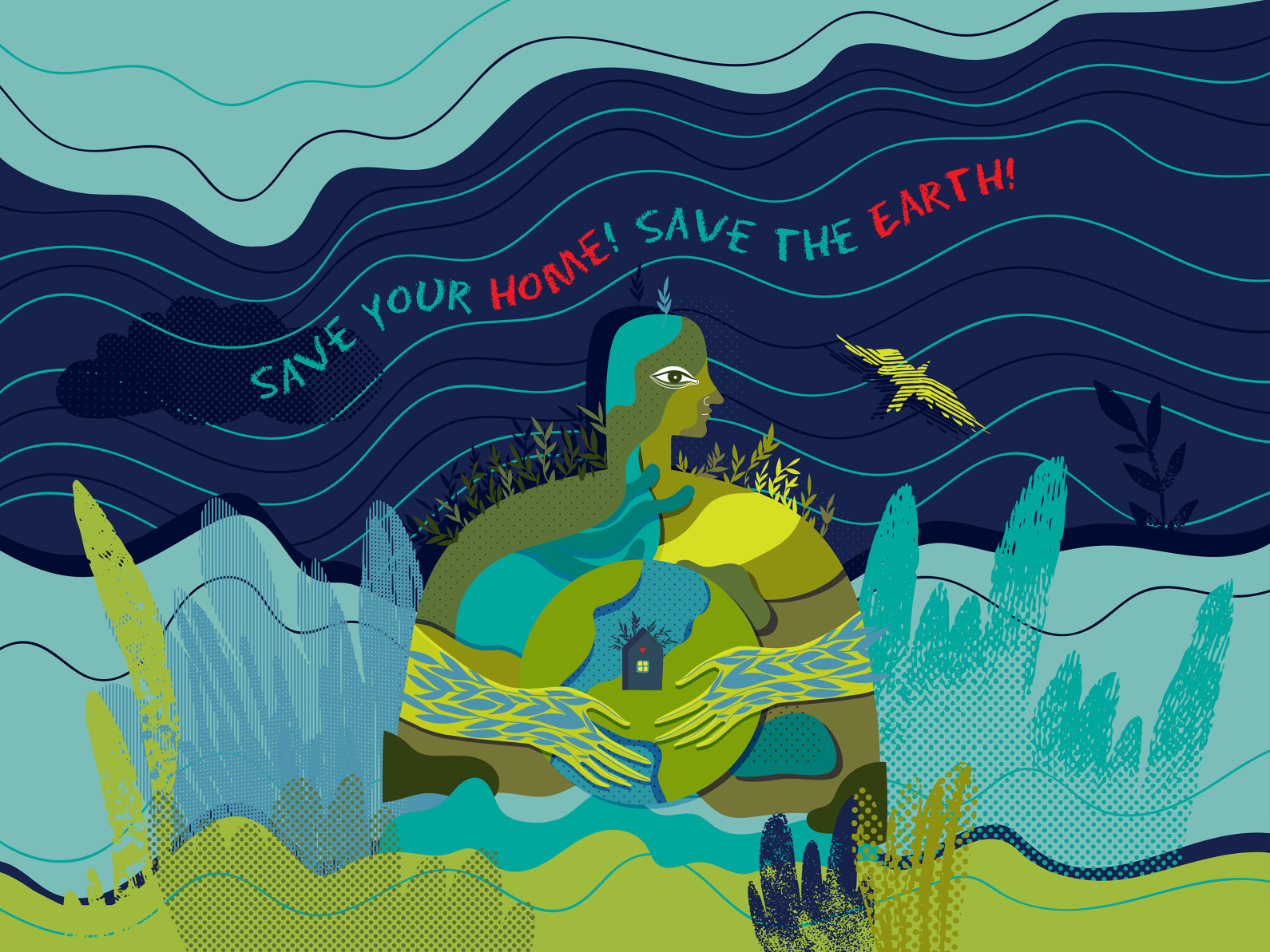 Earth is our home by Shusha Guna on Dribbble