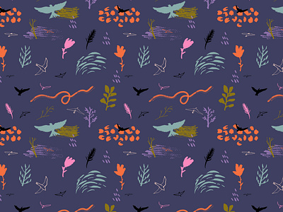 Now you are free backdrop background birds design digital illustration fabric illustration nature plants seamless pattern vector vector illustration