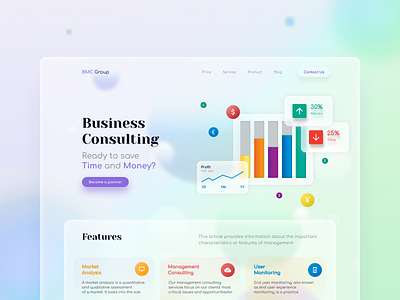 BMC Group landing page design