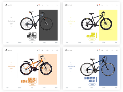 Cycle World (UX | UI) branding concept art design web