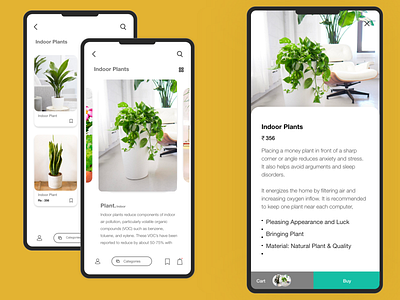 Indoor Plants App (UX | UI) app ui ux