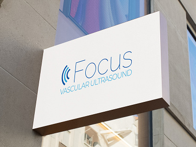 Focus Vascular Ultrasound Logo Design business corporate graphics design logo logo design modern ultrasound vector