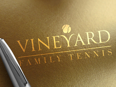 Vineyard Family Tennis Logo Design business corporate graphics design logo logo design modern tennis vector