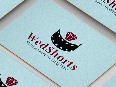 WedShorts Wedding Films Logo Design business corporate films graphics design logo logo design modern vector wedding