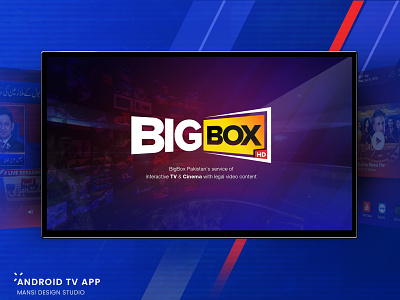 BigBox App Cover image 2020 trends android tv app app dashboard design ui ui design ux