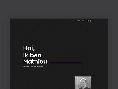 My First Portfolio Website design portfolio ui ux website
