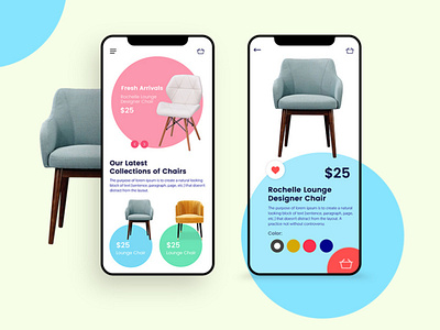 furniture app mobile app design ui design ux design