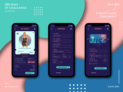 Daily UI | Day 002 :: Credit Card Checkout app checkout checkout page creditcard dailyui dailyui002 dailyuichallenge design interface ios ui ux