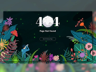 404 Page - Missing In Forest 008 404 404 error page 404page adobe adobe illustrator adobexd dailyui dailyui008 dailyuichallenge design illustration interface ipad ipadpro ipadproart ui ux vector web