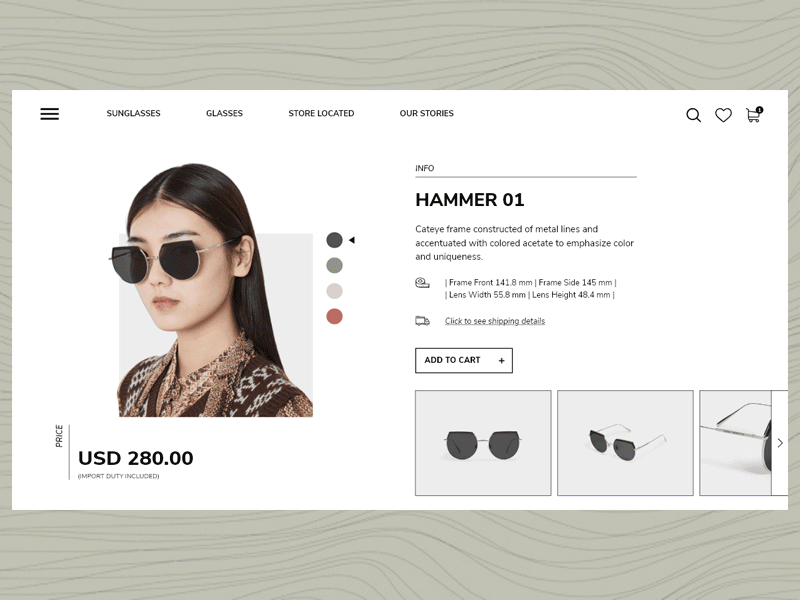 Gentle Monster Webpage Redesign 012 adobexd animation dailyui dailyui012 dailyuichallenge design e commerce gentlemonster interface redesign sunglasses ui uiux ux web