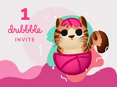 Dribbble Invitation design dribbble dribbble invite illustration invitation invite procreate