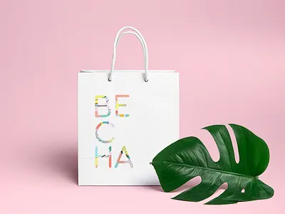 Vesna bag branding color font graphic illustration illustrator label logo spring vector