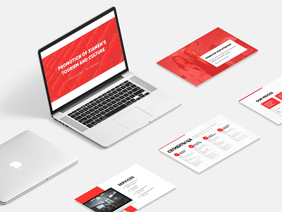 Presentation agency branding branding digital keynote presentation presentation design red