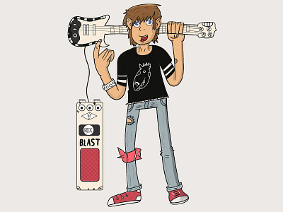 A comic style rocker