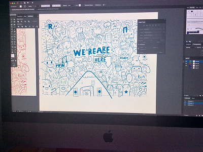 We are mad here doodle - process