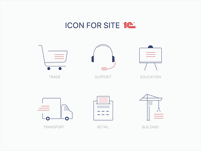Icons for accounting website 1c 1c business accounting graphic design icon logo set site ui