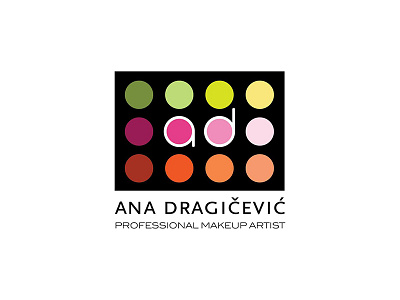 Ana Dragicevic makeup artist logo branding graphic design graphicdesign identity logo logo design logo logo design logodesign logodesigner logo designer logos visual identity