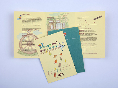 Museums of Hrvatsko Zagorje - children workshop cover graphic design graphic designer graphicdesigner layout leaflet typography